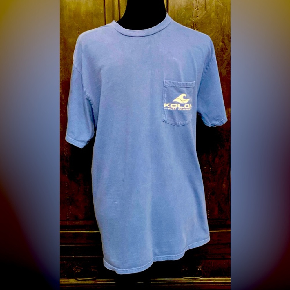 Unisex Kolor Surf Company blue. T-Shirt- medium